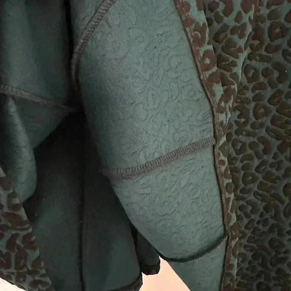 Dynamite Mesh Type Long Sleeve Slinky Dress Floral Paisley Mini Dress Women's L - Picture 6 of 10